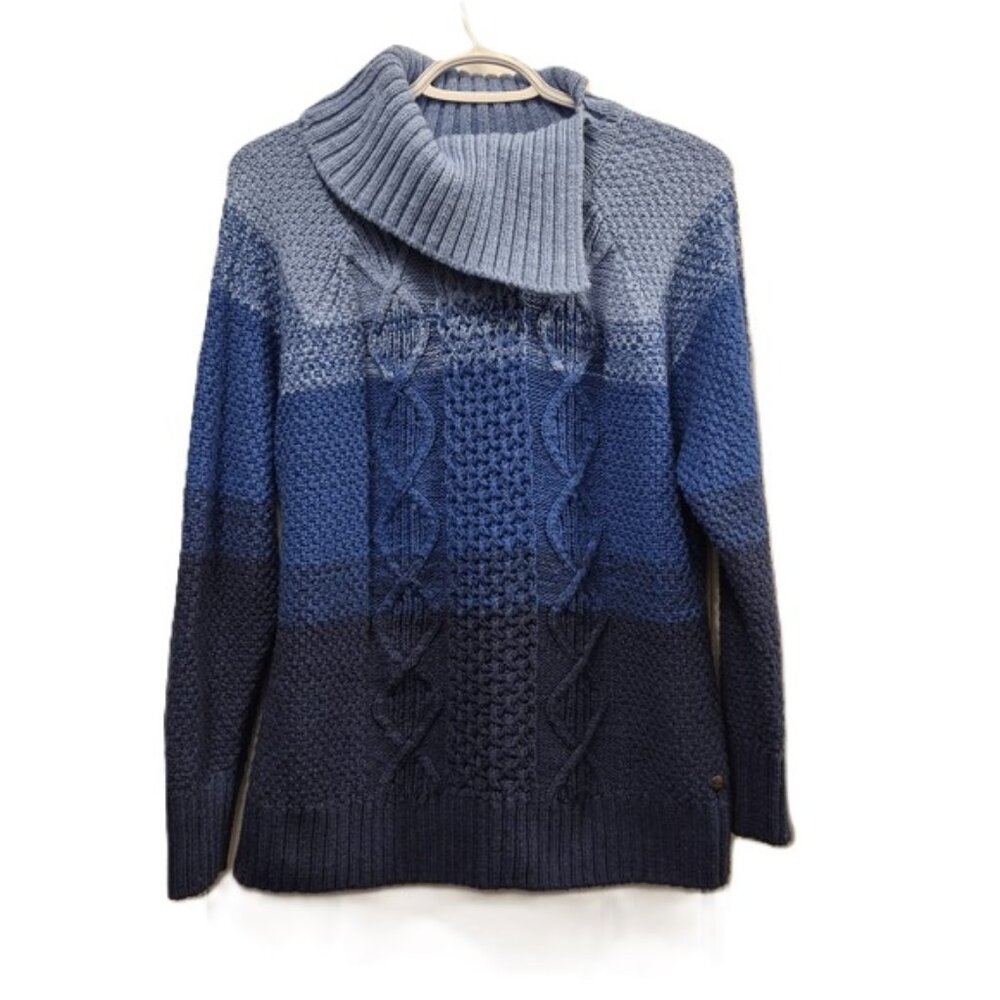 Blue Gradient Knit Sweater  Size L
